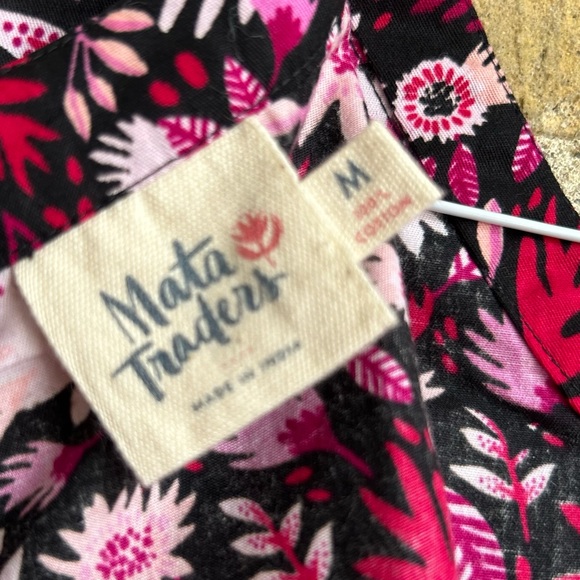 Mata Traders 100% Cotton Bella Dress Fuchsia - Picture 3 of 5